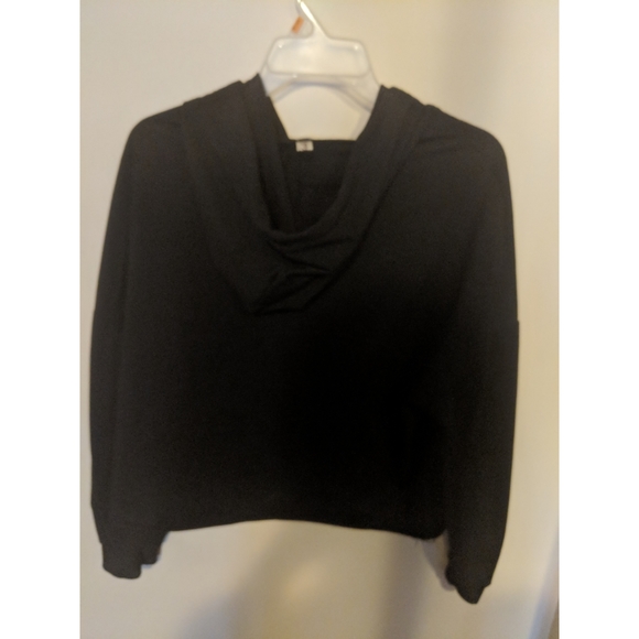 Cropped Sunflower Black Hoodie - Picture 4 of 7